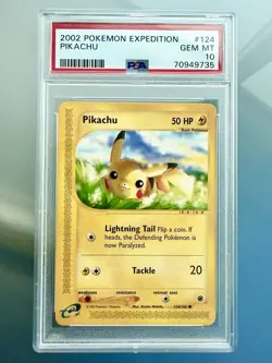 Pokemon TCG Pikachu Expedition 124/165 - PSA 10 - Image 1
