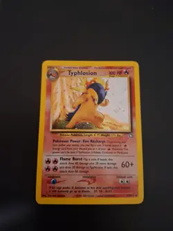 Pokemon Neo Genesis 2000 Typhlosion Holo Rare Card TCG 17/111 - Image 1