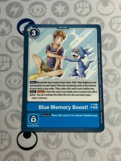 Blue Memory Boost! - 2023 Demo Deck - Promo - P-036 (NM) - Digimon Card Game TCG - Image 1