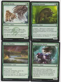 10x STARTER DECKS-40 CARDS EACH + 200 BASIC LAND -40 EACH COLOR MTG MAGIC N-MINT - Image 1
