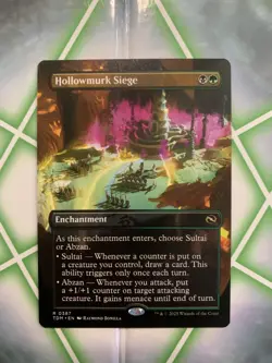 MTG Hollowmurk Siege - Borderless Rare 0387 Tarkir: Dragonstorm Regular NM - Image 1