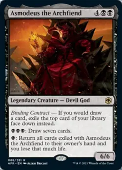 Asmodeus the Archfiend -Foil Light Play MTG Adventures in the Forgotten Realms - Image 1