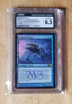 Magic the Gathering - Colossal Whale (M14 Prerelease Promo) - CGC Grade 6.5 - Image 1