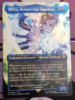 Rikku, Resourceful Guardian (Borderless) (Chocobo Track Foil) FINAL FANTASY MTG - Image 1