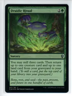 DRUIDIC RITUAL Battle for Baldur's Gate FOIL #227 CLB(NM+)(MTG) - Image 1