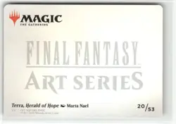 Terra, Herald of Hope Gold-Stamped Art Card 20/53 - FINAL FANTASY MTG - Image 2