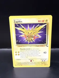 Pokemon TCG - Zapdos - 30/62 - Rare Unlimited - Fossil Unlimited B - Image 2