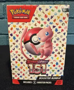 Pokemon TCG, Scarlet and Violet 151 Booster Bundle (6 Packs), Factory Sealed NEW - Image 1