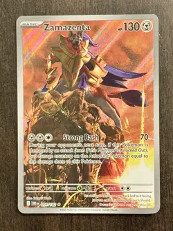 Pokemon Zamazenta 201/182 Destined Rivals Illustration Rare Full Art - NM/Mint - Image 1