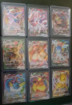 Eeveelution Vmax 9 Card Complete Set Pokemon Evolving Skies NM Umbreon Eevee - Image 1