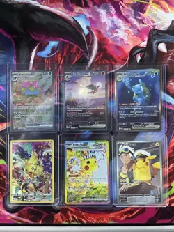 Pokemon Card Lot-Charizard, Blastoise, Venusaur 151 Pikachu ex, Captain Pikachu - Image 1
