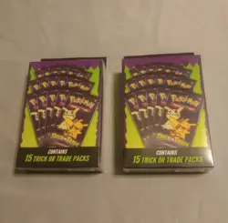 Lot of 2 POKEMON Trick or Trade Hanger Box 15 Packs Each Factory Sealed 2025 - Image 1