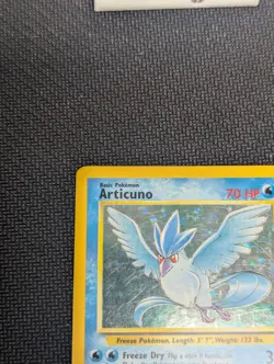Pokemon TCG Articuno Fossil Holo Unlimited Rare Card 2/62 LP Condition - Image 3