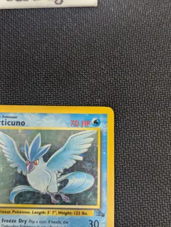 Pokemon TCG Articuno Fossil Holo Unlimited Rare Card 2/62 LP Condition - Image 4