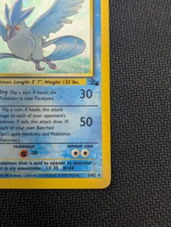 Pokemon TCG Articuno Fossil Holo Unlimited Rare Card 2/62 LP Condition - Image 5
