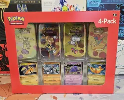 Pokemon TCG 151 Mini Tin Sams Club Bundle - 4 Mini Tins And 4 Promos - SEALED - Image 1