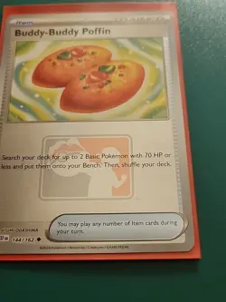 Buddy-Buddy Poffin 144/162 Reverse Holo Play! Pokemon Stamped Promo Near Mint - Image 3