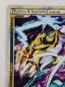 ULTRA RARE Raikou &Suicune Legend Set 92/95 93 Pokemon Holo HGSS Unleashed LP - Image 2