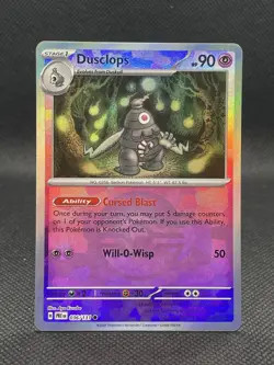 Pokemon Dusclops Holo Card Poke Ball Pattern, 036/131, Prismatic Evolutions NM - Image 1