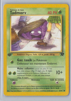 1999 Pokemon Team Rocket Set 1st Edition Tadmorv (Grimer) 57/82 Common French - Image 1