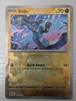 Riolu 050/131 Master Ball Reverse Holo Pokemon TCG S&V Prismatic Evolutions - Image 1