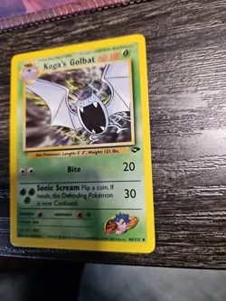 Pokemon TCG Koga's Golbat Gym Challenge 46/132 Regular Unlimited Uncommon LP+ - Image 3