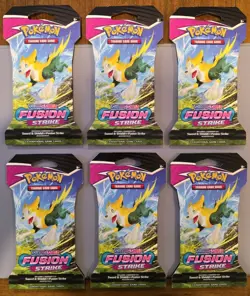 Pokemon Fusion Strike Sleeved Booster Packs X6 - Image 1