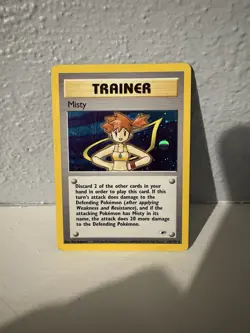 Pokemon TCG Misty Trainer Card Gym Heroes 18/132 Holo Rare - Image 1