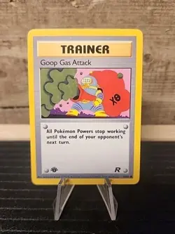 Goop Gas Attack 1st Team Rocket Trainer Vintage Pokemon wotc - Image 1