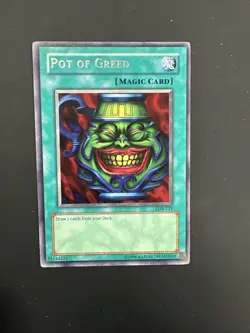 (EF) YuGiOh Pot Of Greed LOB-119 - Unlimited - Rare MINT - Image 1