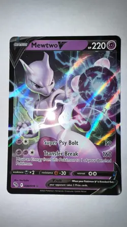 Mewtwo V 030/078 - English Pokemon GO V Holo Card (NM+) - Image 1