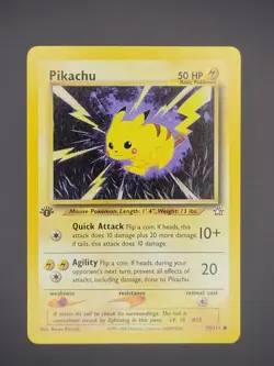Pokemon Pikachu TCG Neo Genesis 1st Edition Common Card 70/111 - Image 1