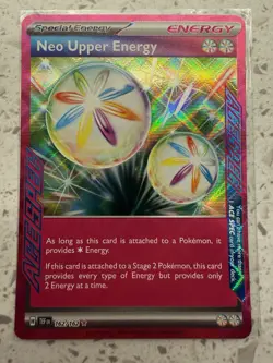 Neo Upper Energy 162/162SV05 Temporal Forces Holo Pokemon TCG Card - Image 1