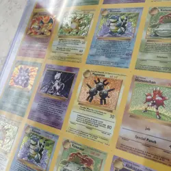 Pokemon Base Set 16 Card Uncut Sheet (See Description Prior To Bidding) - Image 2