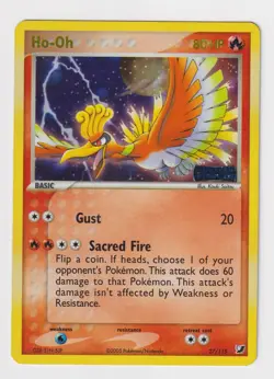 Ho-Oh 27/115 Unseen Forces Stamped Holo Rare Pokemon Card - Raw LP - 600 dpi - Image 1