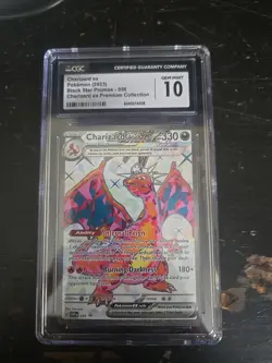 Charizard ex SVP056 Black Star Full Art Scarlet & Violet Pokemon Card PSA 10 - Image 1