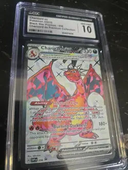 Charizard ex SVP056 Black Star Full Art Scarlet & Violet Pokemon Card PSA 10 - Image 2