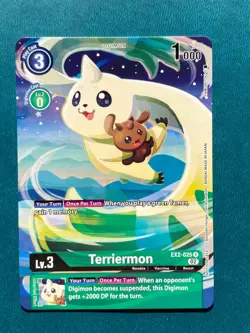 Terriermon EX2-025 Illustration Competition Pack Digimon Card Game - Image 1