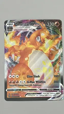 Pokemon TCG Charizard VMAX Darkness Ablaze Rare Holo Card 20/189 - Image 2