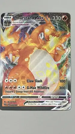 Pokemon TCG Charizard VMAX Darkness Ablaze Rare Holo Card 20/189 - Image 4