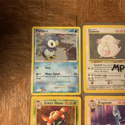 Pokemon TCG Vintage Lot of 9 Cards (Chansey Holo! Piplup Promo! 1st Edition!) - Image 2