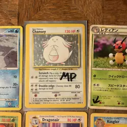 Pokemon TCG Vintage Lot of 9 Cards (Chansey Holo! Piplup Promo! 1st Edition!) - Image 3