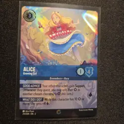 Alice - Growing Girl - Enchanted 213/204 Disney Lorcana Near Mint Card - Image 2