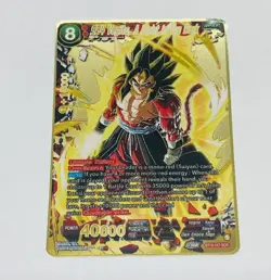 SS4 Vegeta A Light In The Dark Dragon Ball Z Metal Gold Etched Trading Card Tc1 - Image 1