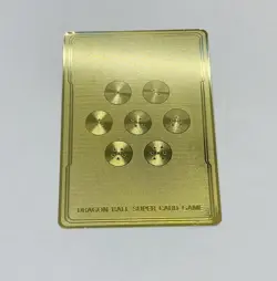 SS4 Vegeta A Light In The Dark Dragon Ball Z Metal Gold Etched Trading Card Tc1 - Image 4