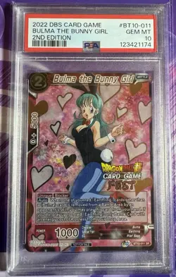 Dragon Ball Bulma The Bunny Girl PSA 10 Card Fest Stamped - Image 1