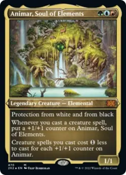 MTG English Animar, Soul of Elements (Foil Etched) NM Foil Double Masters 2022 - Image 1