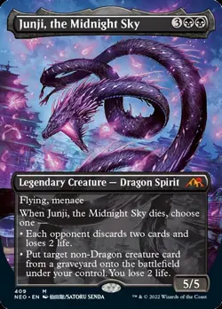 Junji, the Midnight Sky (Borderless Alternate Art) [Kamigawa: Neon Dynasty] - Image 1