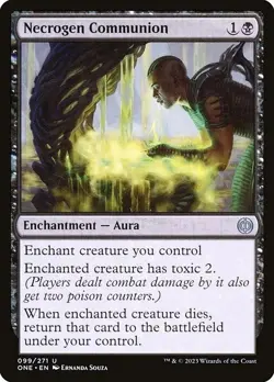 NECROGEN COMMUNION X 4 N/M- PHYREXIA: ALL WILL BE ONE MAGIC THE GATHERING - Image 1