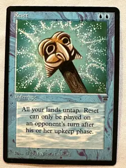 Reset - 1994 Magic the Gathering MTG Legends - Near Mint - Free Shipping! - Image 1